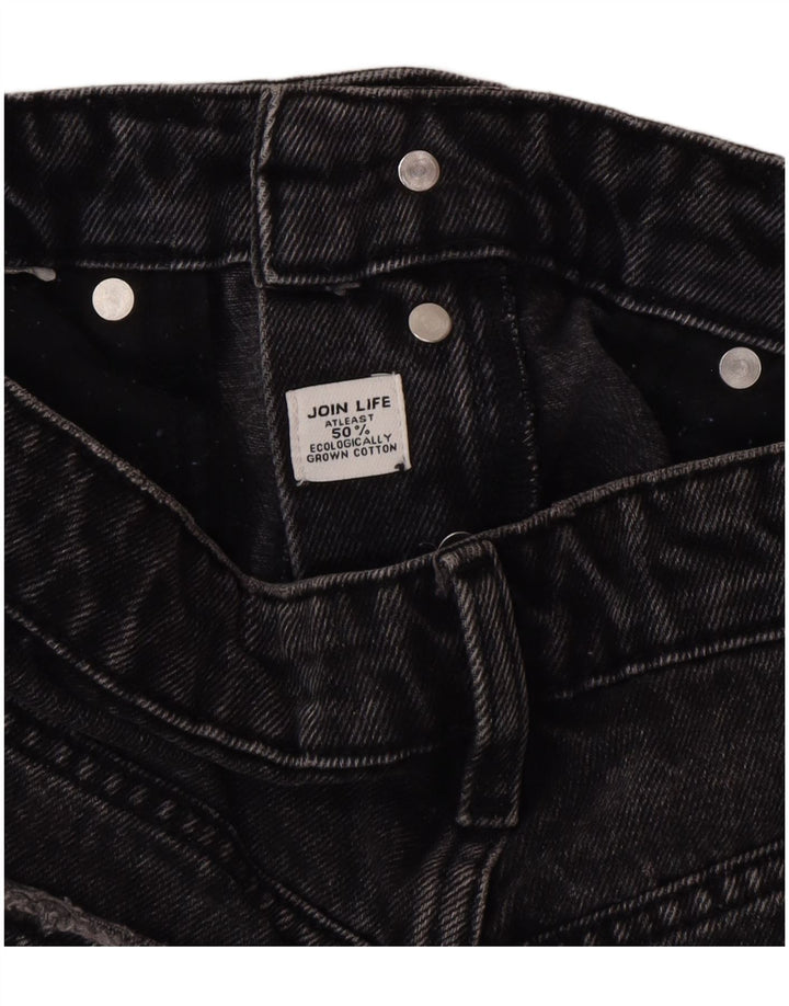 Pantaloncini di jeans da donna Zara EU 38 piccoli W28 cotone grigio