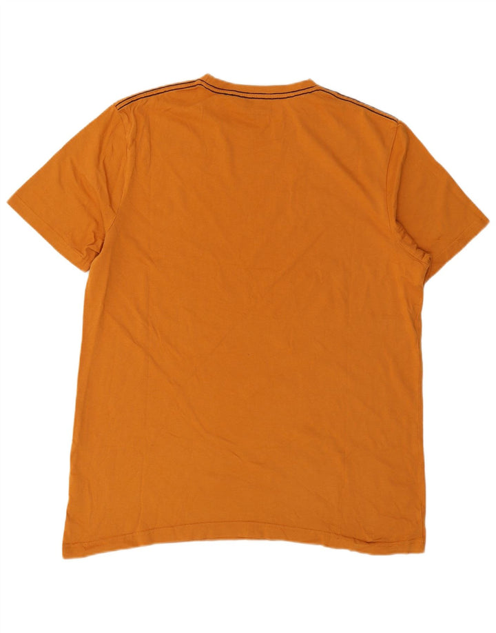 T-shirt grafica da uomo Mountain Warehouse Top grande in cotone arancione