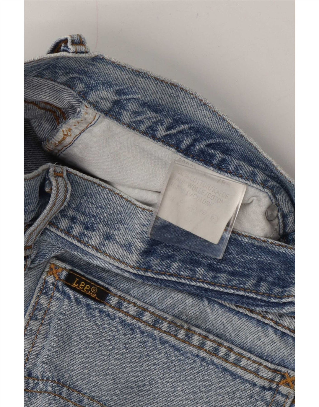 Jeans dritti Brooklyn da donna Lee W32 L30 cotone blu