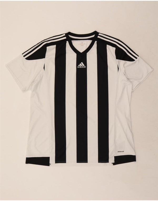 T-shirt Adidas Climacool da uomo Top 2XL Poliestere color block bianco