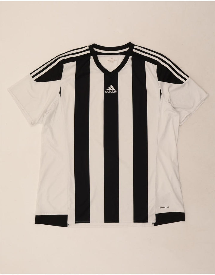 T-shirt Adidas Climacool da uomo Top 2XL Poliestere color block bianco