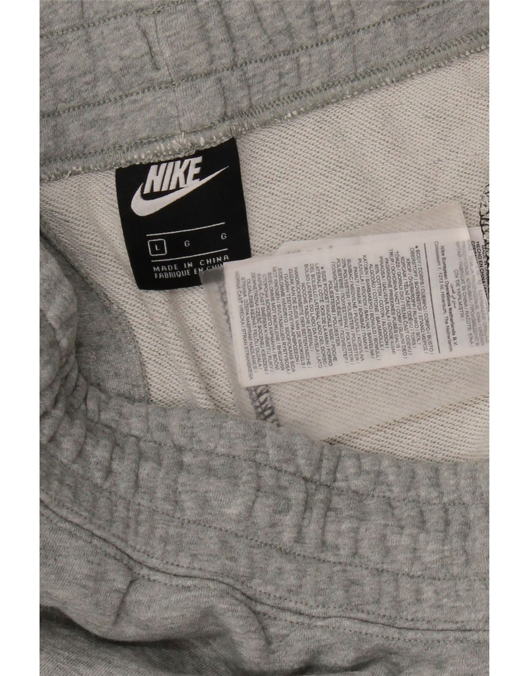 Pantaloncini sportivi Nike da uomo grandi in cotone color block nero