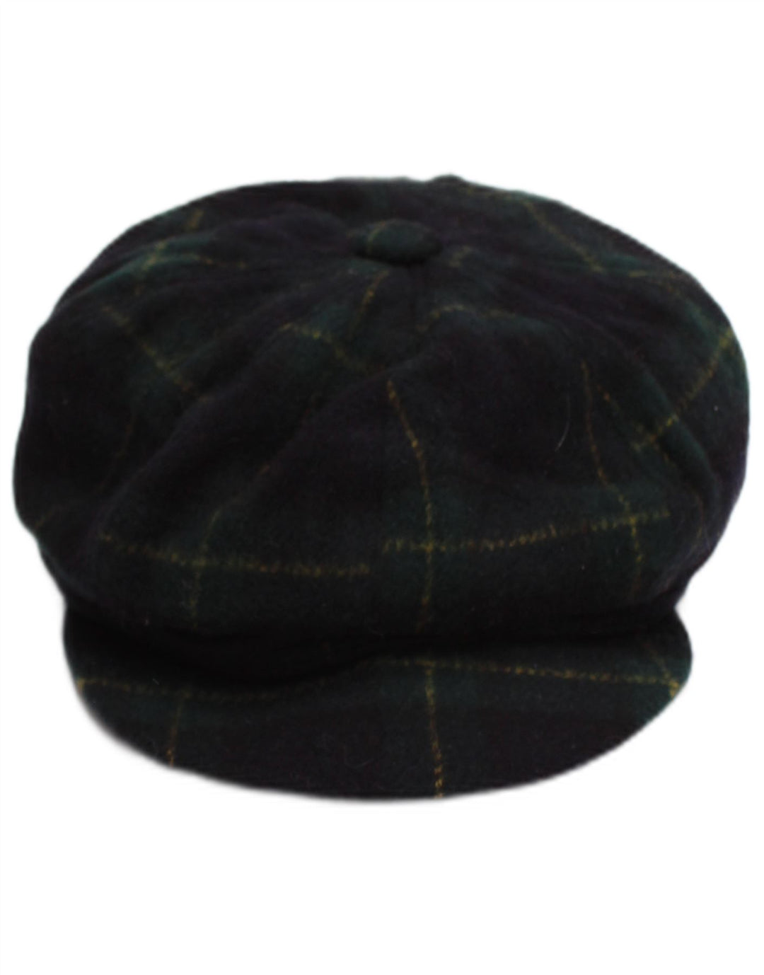 Coppola vintage da uomo piccolo a quadri blu navy