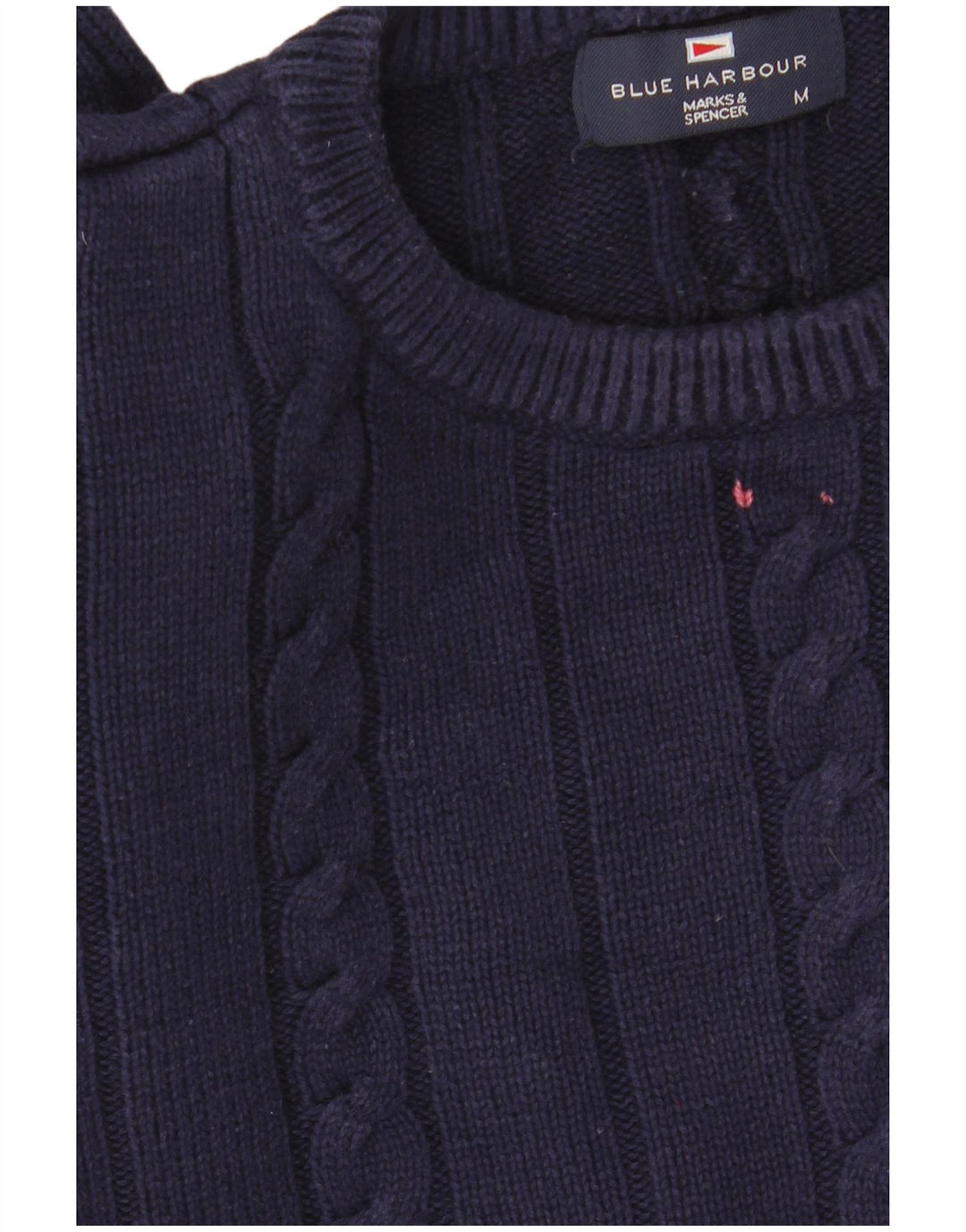 MARKS & SPENCER Maglione maglione girocollo da uomo blu navy medio