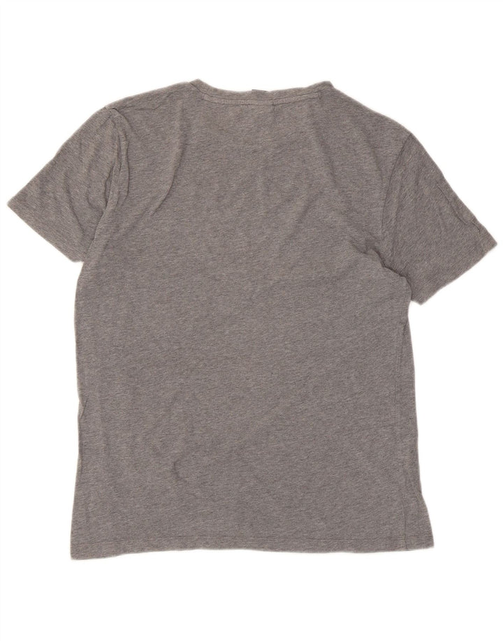 T-shirt da donna Hugo Boss Top UK 10 piccola in cotone grigio
