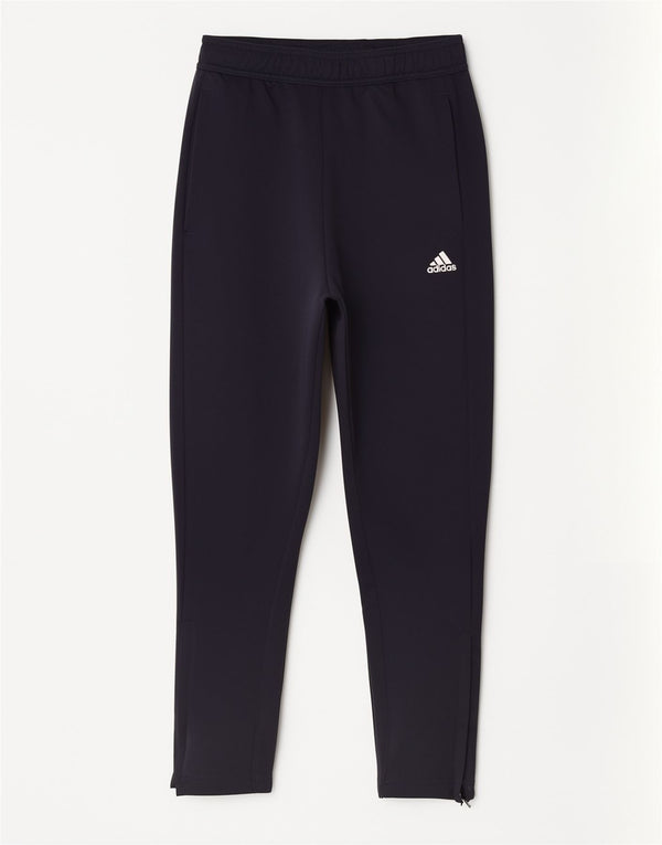 Pantaloni da tuta Adidas Aeroready da ragazzo 11-12 anni in poliestere blu navy
