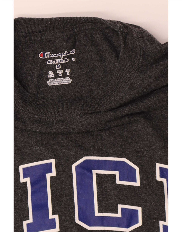T-shirt grafica da uomo Champion Rice University Top in cotone grigio medio