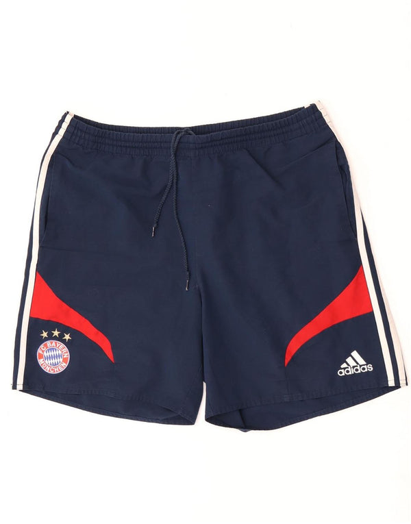 Pantaloncini sportivi Adidas da uomo FC Bayern Munchen XL blu navy color block