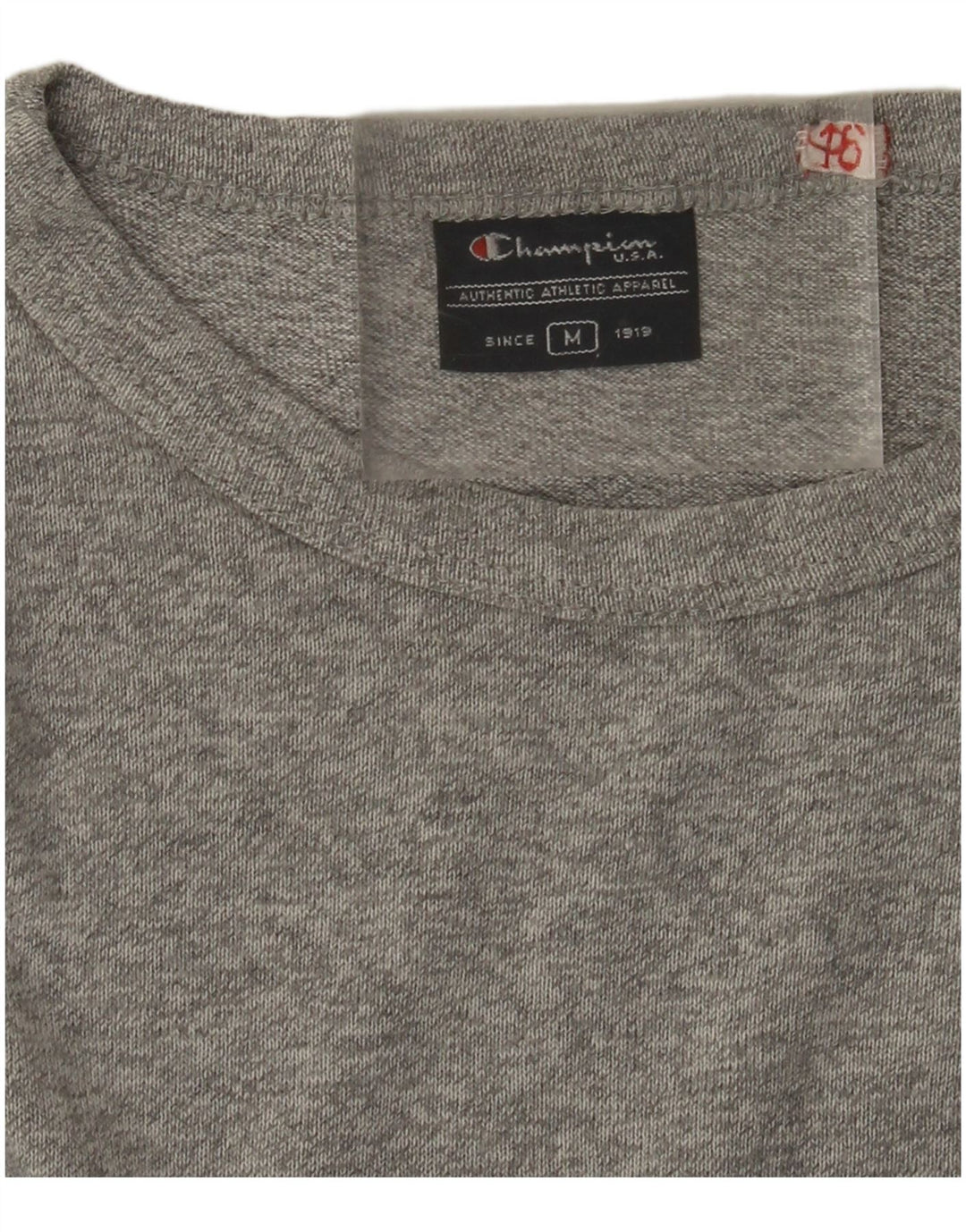 CHAMPION Top grafico da uomo a maniche lunghe grigio medio chiazzato
