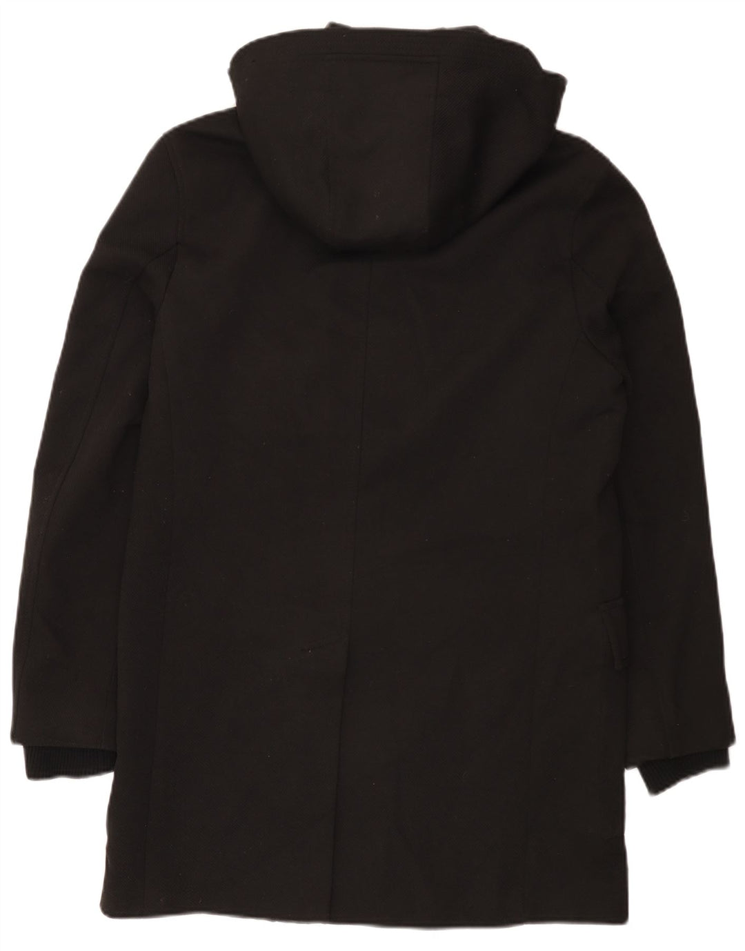 Giacca Parka con cappuccio da uomo Zara UK 38 poliestere nero medio