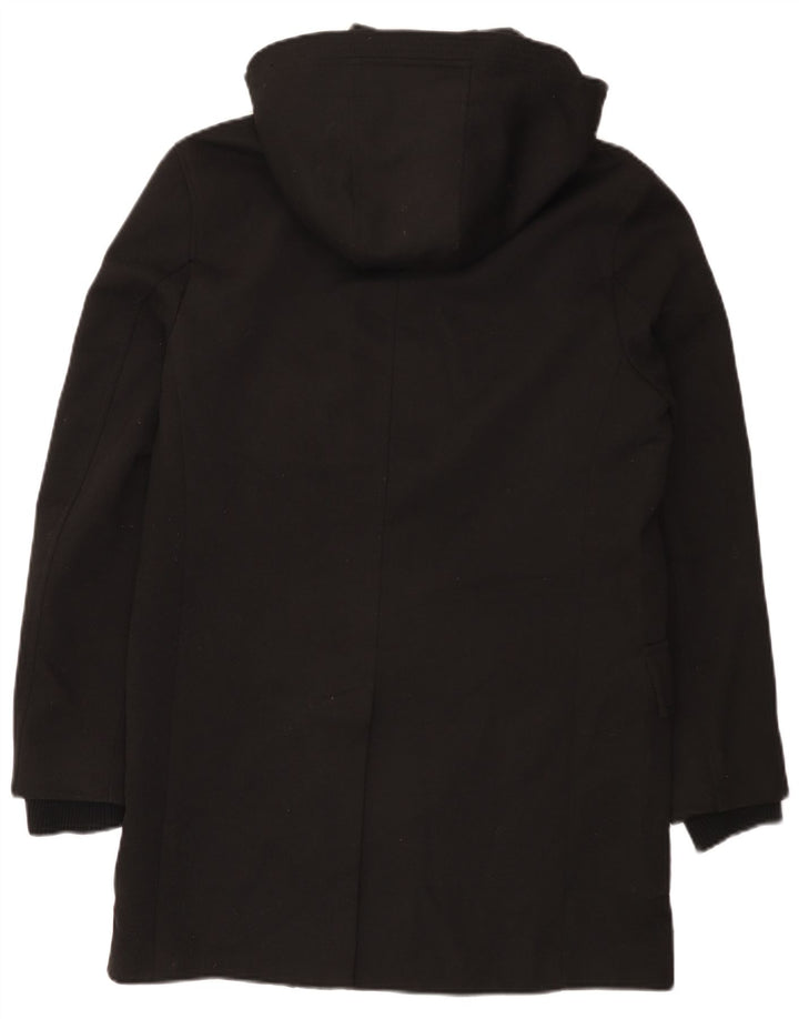 Giacca Parka con cappuccio da uomo Zara UK 38 poliestere nero medio