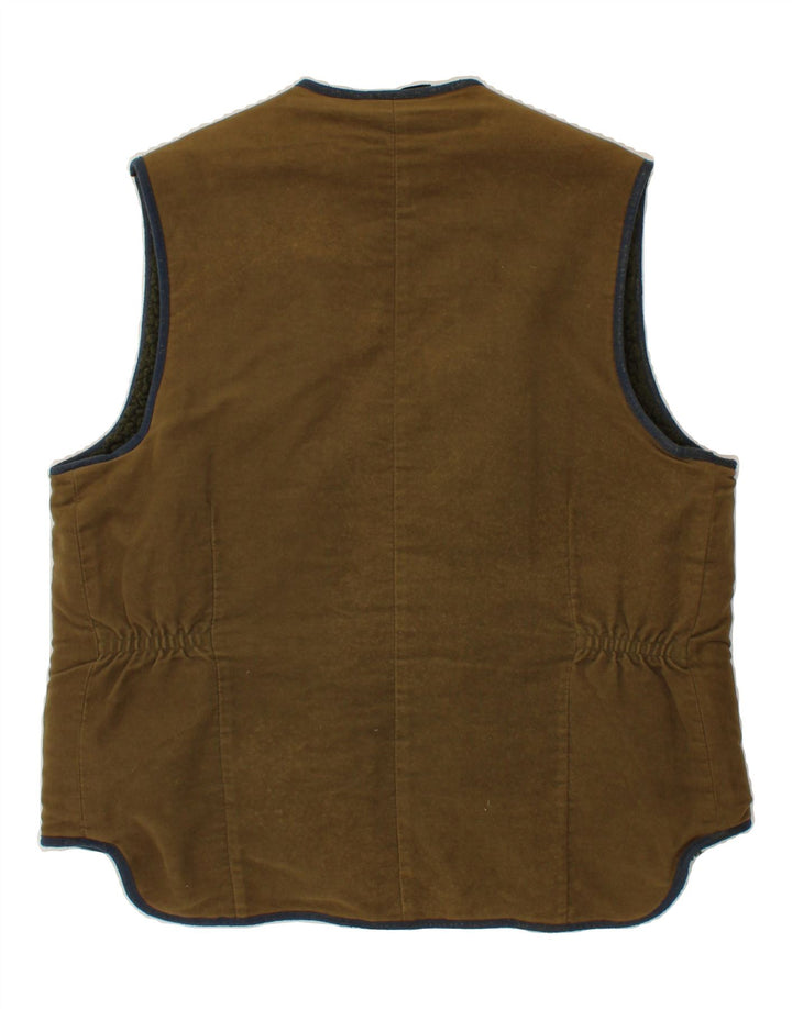 PIONEER Womens Gilet UK 18 XL Brown Polyester Vintage Pioneer and Second-Hand Pioneer from Messina Hembry 