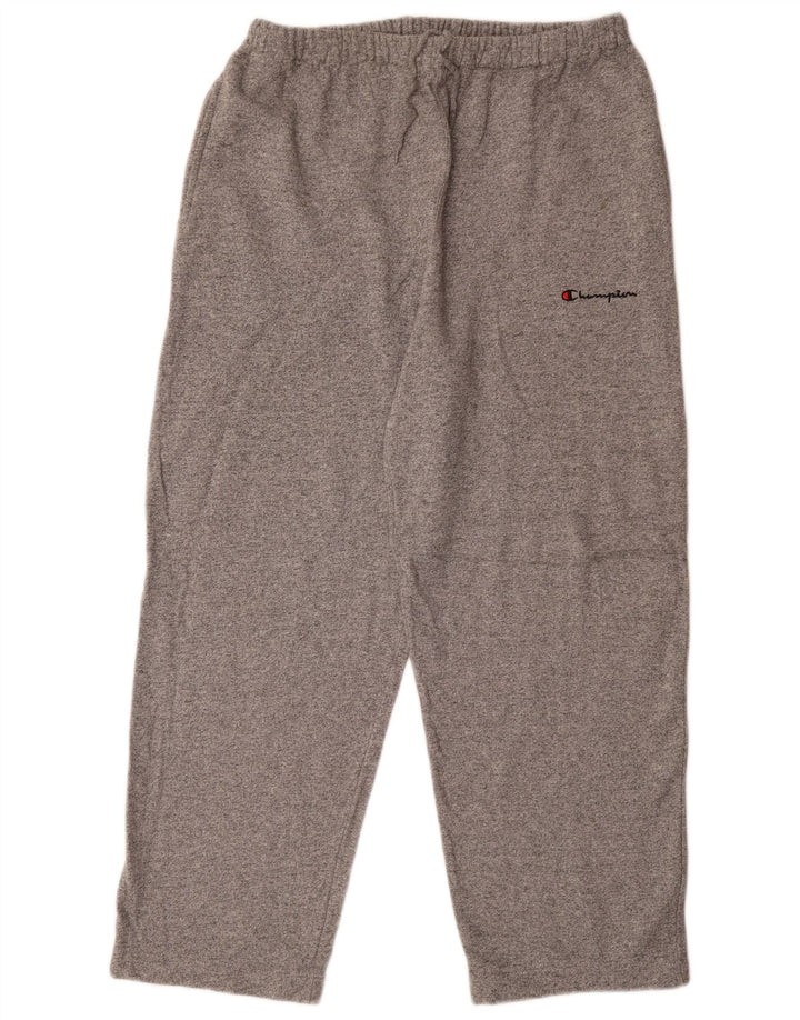 Pantaloni da tuta da uomo Champion Large in cotone chiazzato grigio