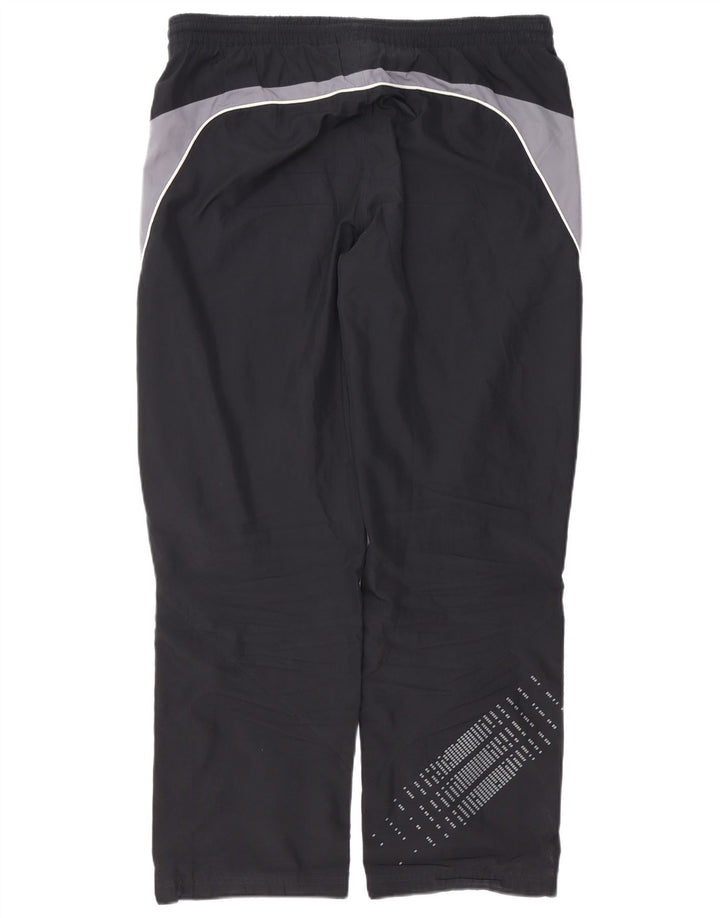 Pantaloni da tuta da uomo ADIDAS grandi in poliestere color block nero