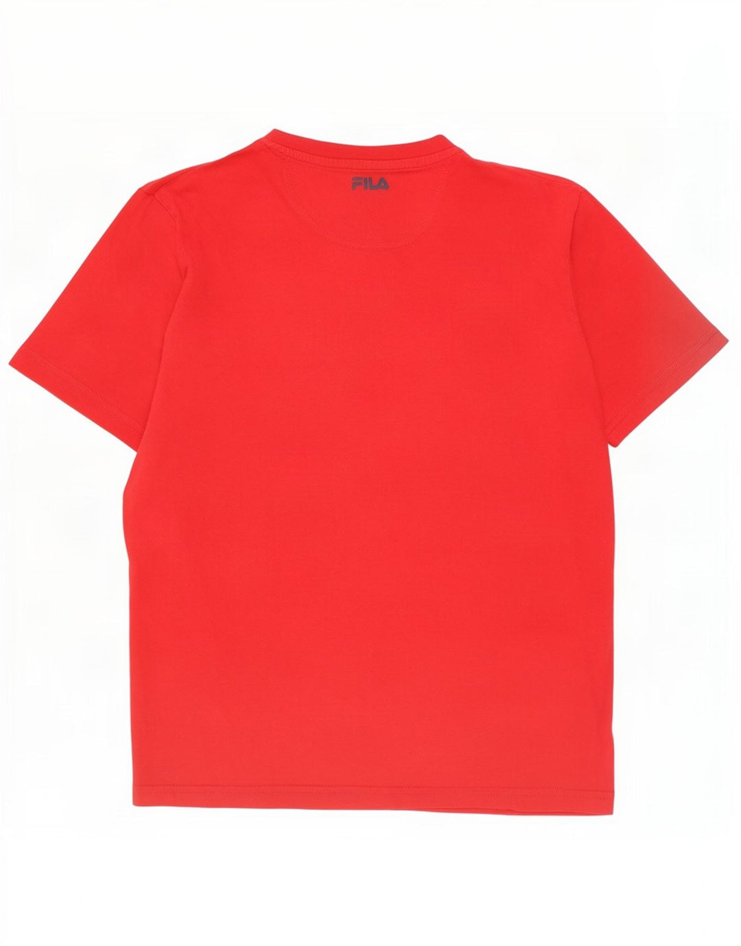 T-shirt grafica da uomo Fila Top in cotone rosso medio