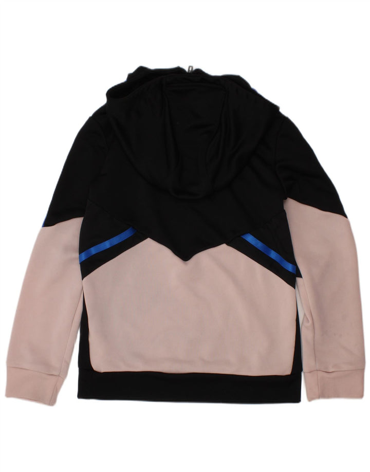 Felpa con cappuccio ADIDAS per ragazze del Manchester United, 7-8 anni, color block nero