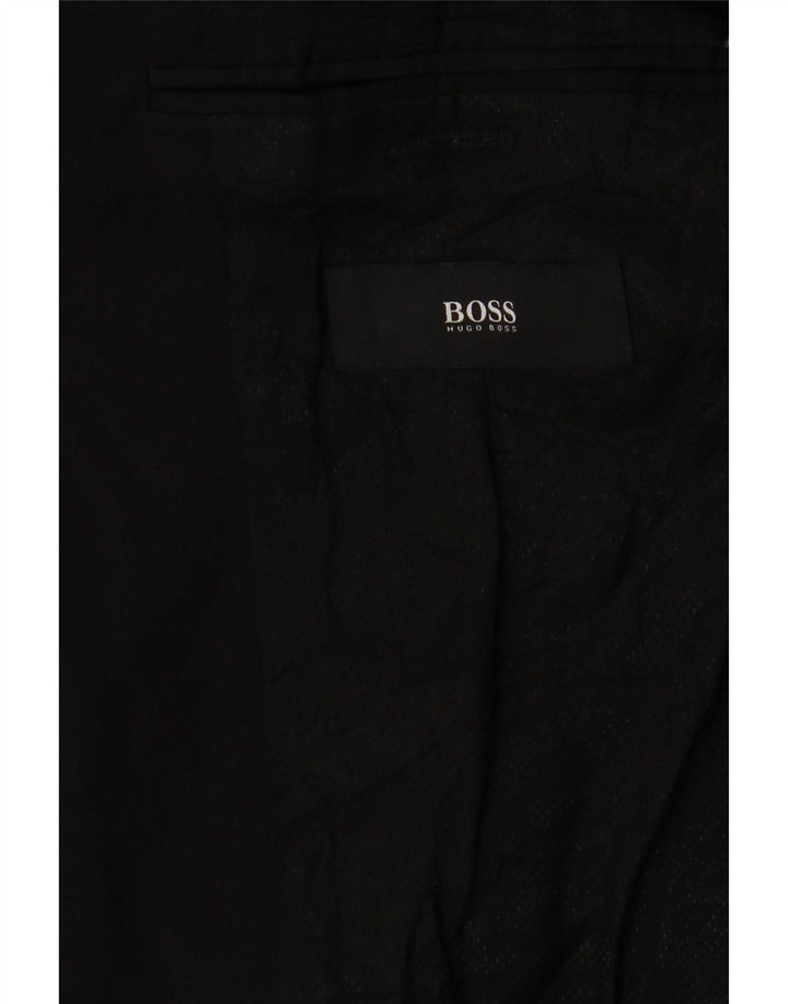 Giacca blazer da uomo a 2 bottoni Hugo Boss UK 38 media nera