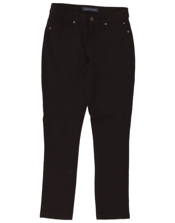 Pantaloni casual slim da donna Tommy Hilfiger US 8 medi W30 L27 neri