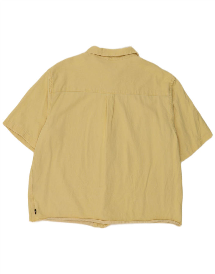 Camicia di jeans a maniche corte da uomo Levi's in cotone giallo medio