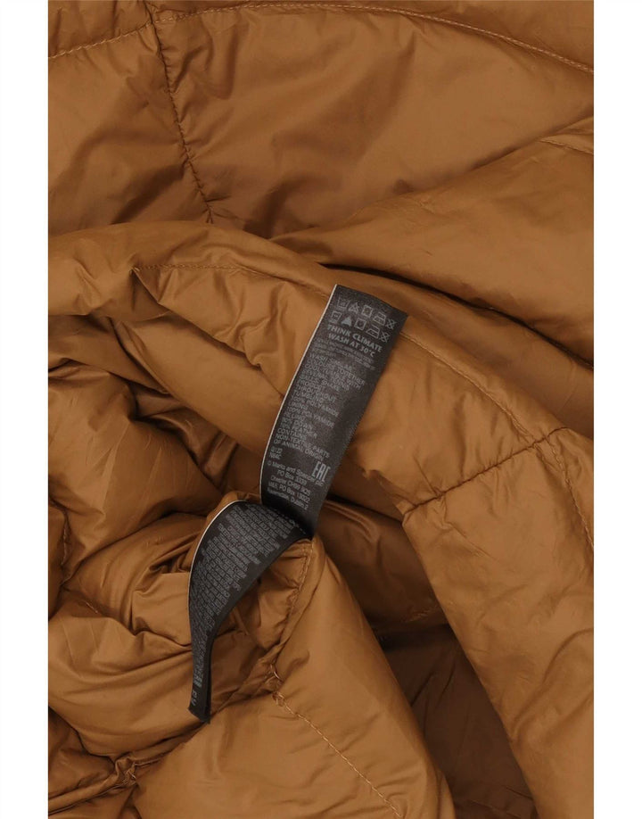 Cappotto imbottito con cappuccio da donna Marks & Spencer UK 8 piccolo marrone