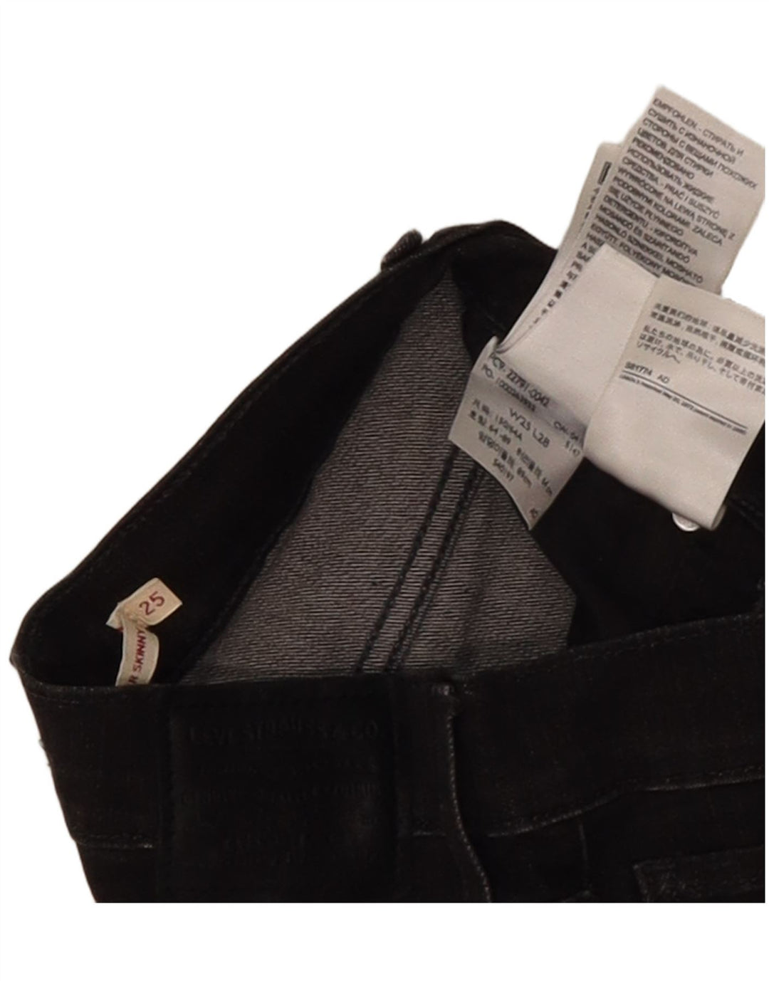 Jeans super skinny da donna Levi's W25 L28 cotone grigio