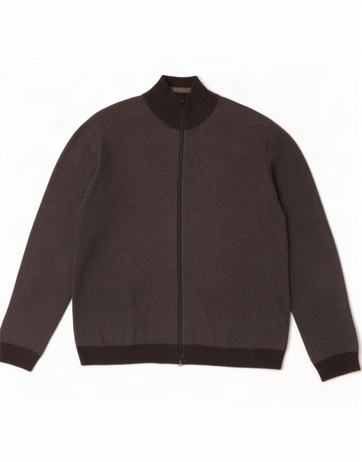 Maglione cardigan da uomo Gap grande in cotone grigio