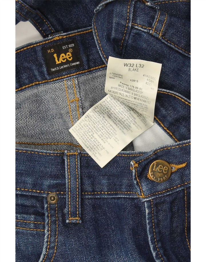 Jeans dritti da uomo Lee W32 L32 in cotone blu navy