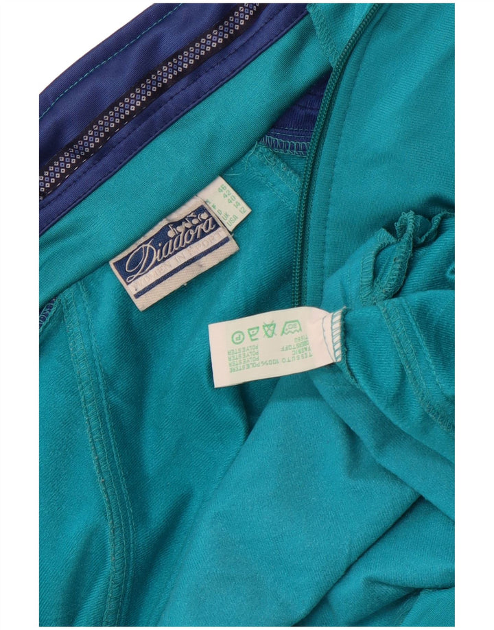 Giacca da tuta oversize da donna Diadora UK 14 Large Green Colourblock