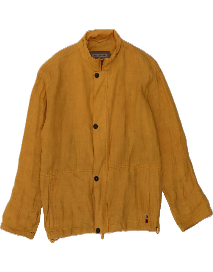 ERIC HATTON Mens Bomber Jacket IT 46 Small Yellow Vintage Eric Hatton and Second-Hand Eric Hatton from Messina Hembry 