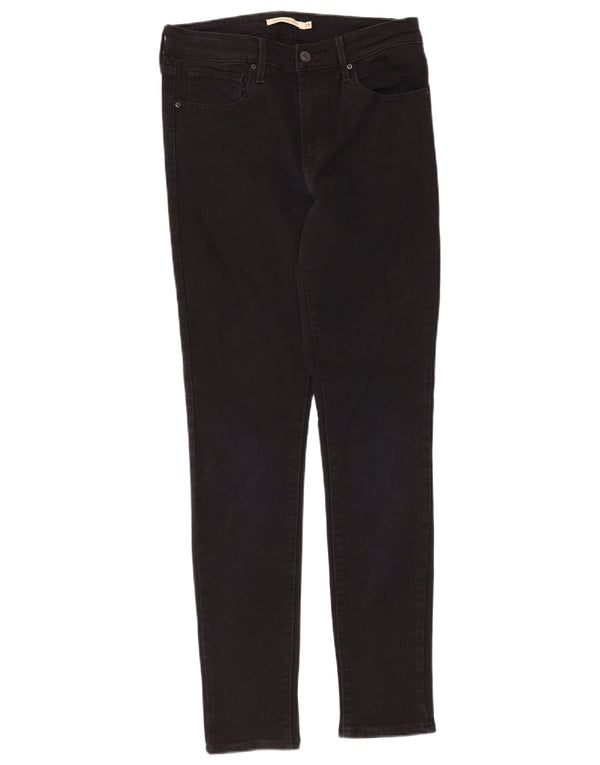 Jeans skinny a vita alta Levi's 721 da donna W29 L30 cotone nero