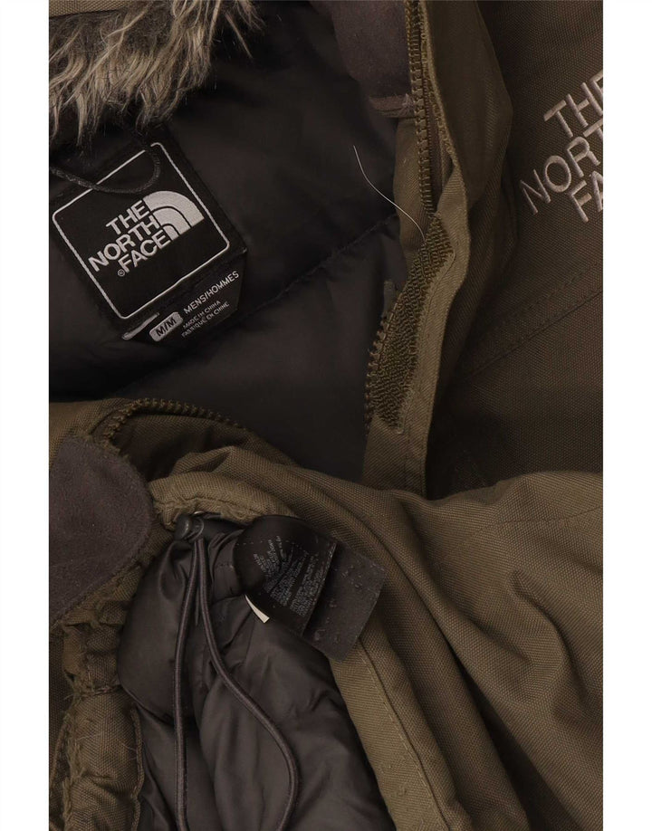 Giacca imbottita con cappuccio da uomo The North Face UK 38 nylon kaki medio