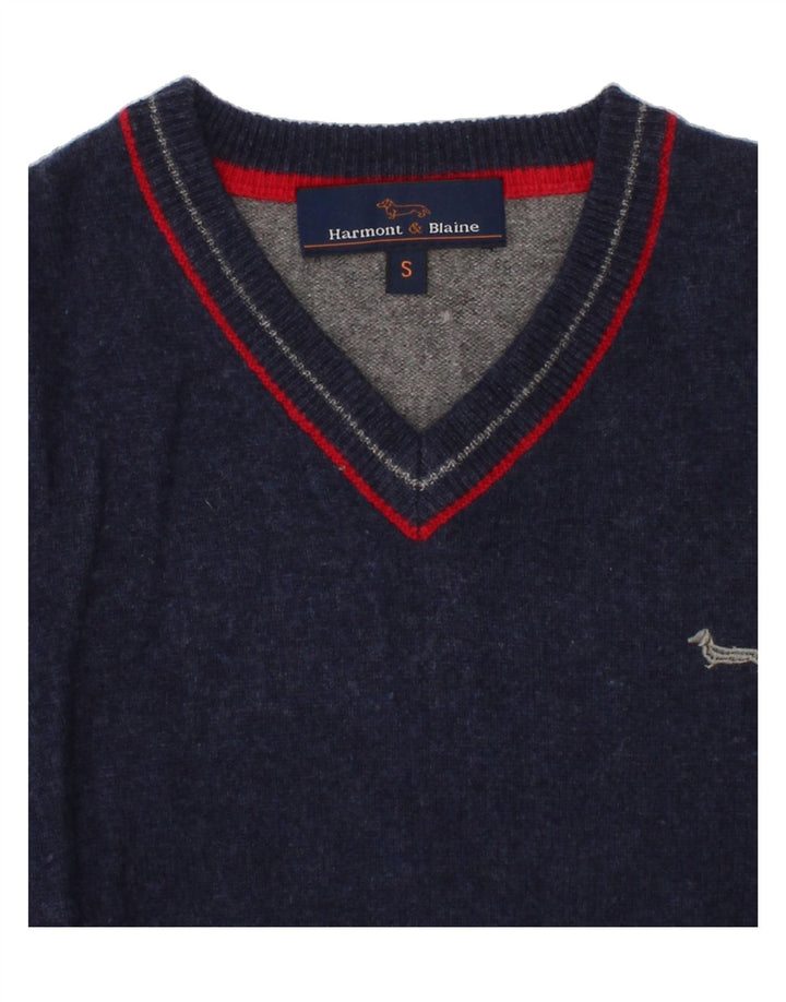 HARMONT & BLAINE Boys Graphic Vest Tank Top 6-7 Years Navy Blue Vintage Harmont & Blaine and Second-Hand Harmont & Blaine from Messina Hembry 