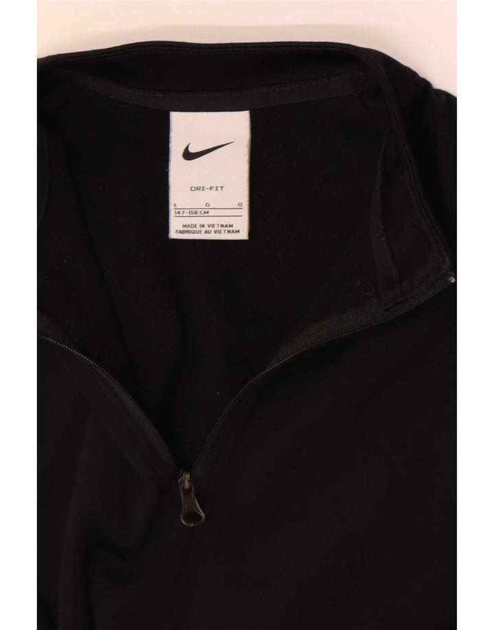 Top della tuta pullover con grafica Nike da ragazzo Dri Fit 12-13 anni grande nera