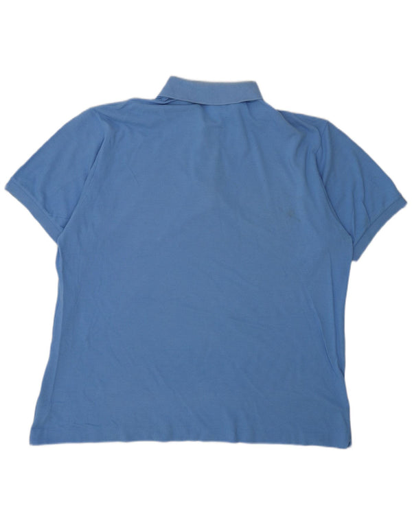 Polo da uomo LACOSTE taglia 6 XL in cotone blu