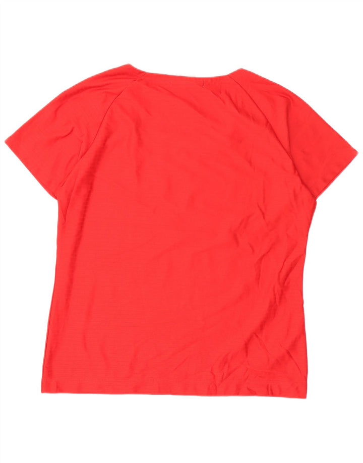 T-shirt da donna Nike Top US 12/14 grande rossa in poliestere