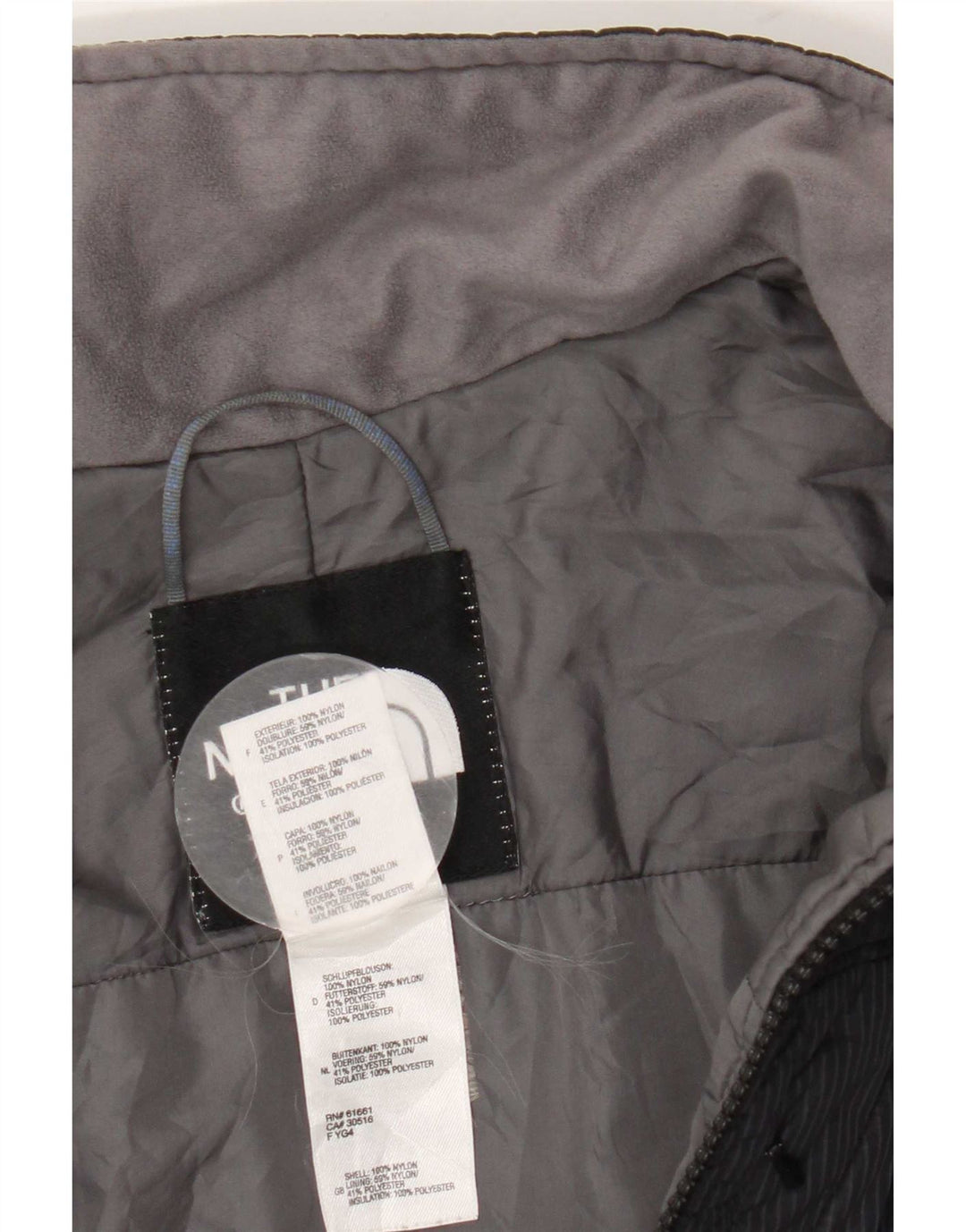 Giacca imbottita da donna The North Face UK 16 Large Black Check Nylon