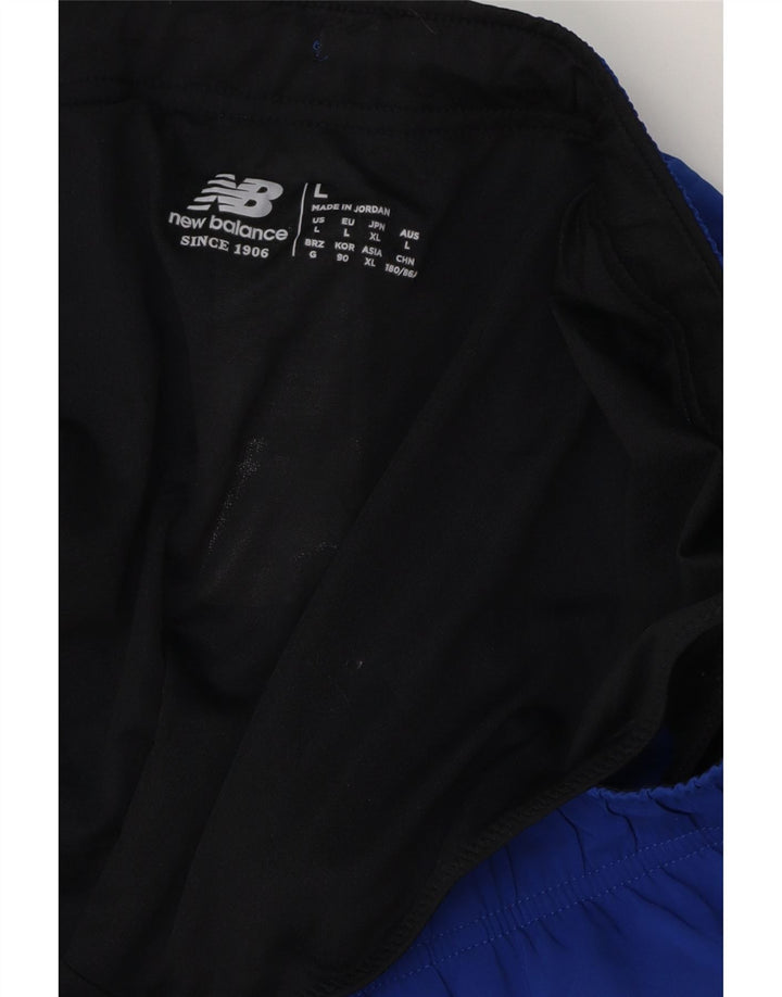 Pantaloncini sportivi da uomo New Balance grandi in poliestere blu