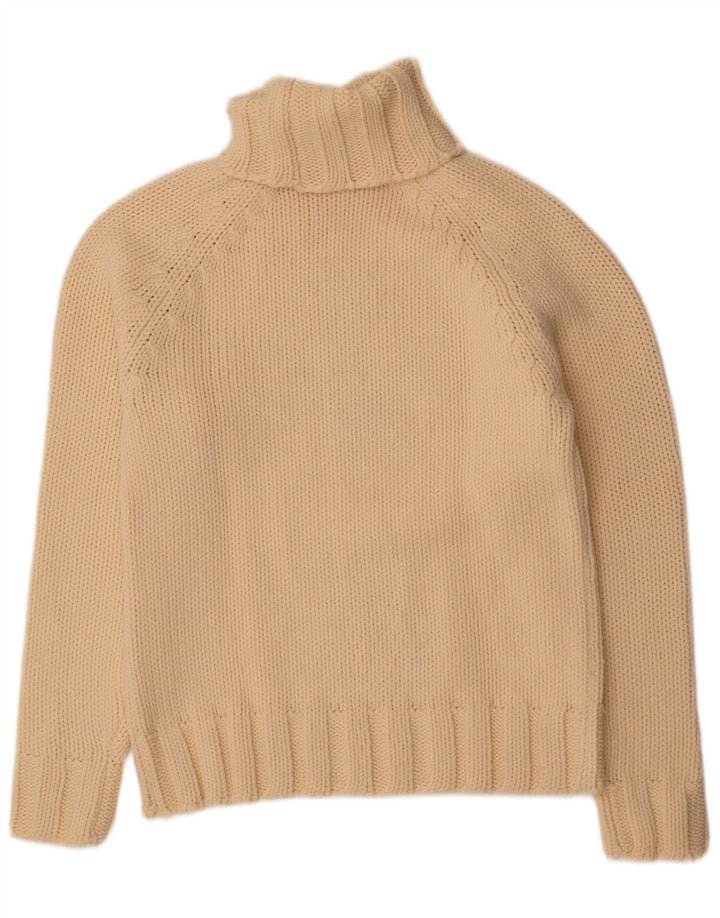 Maglione da donna con collo alto con grafica Scotch & Soda UK 14 Beige medio