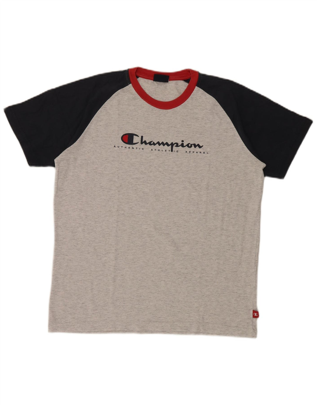 T-shirt grafica Champion da ragazzo, top 13-14 anni, colore grigio block