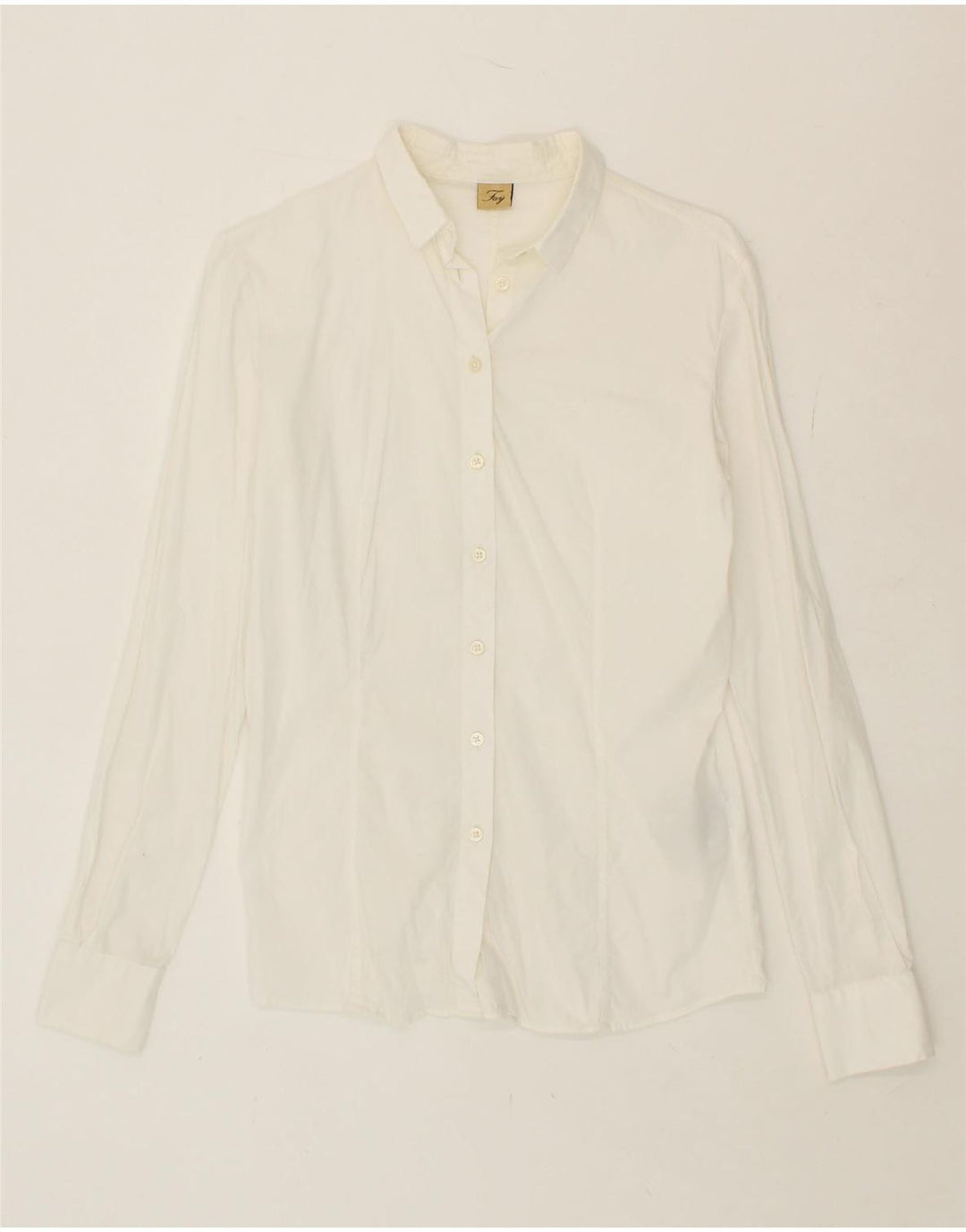 FAY Womens Shirt UK 12 Medium White Cotton Vintage Fay and Second-Hand Fay from Messina Hembry 