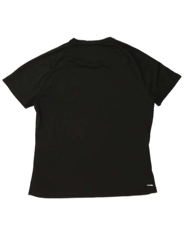 T-shirt Adidas Climalite da donna Top UK 20/22 XL poliestere nero