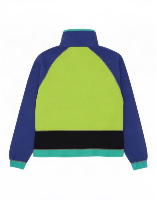 Maglione da donna in pile con grafica oversize Lotto UK 10 Small Green Colourblock