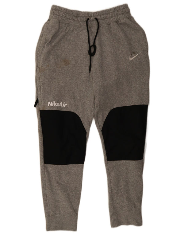 Pantaloni da tuta da uomo Nike Joggers in cotone color block grigio medio