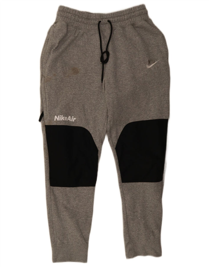 Pantaloni da tuta da uomo Nike Joggers in cotone color block grigio medio