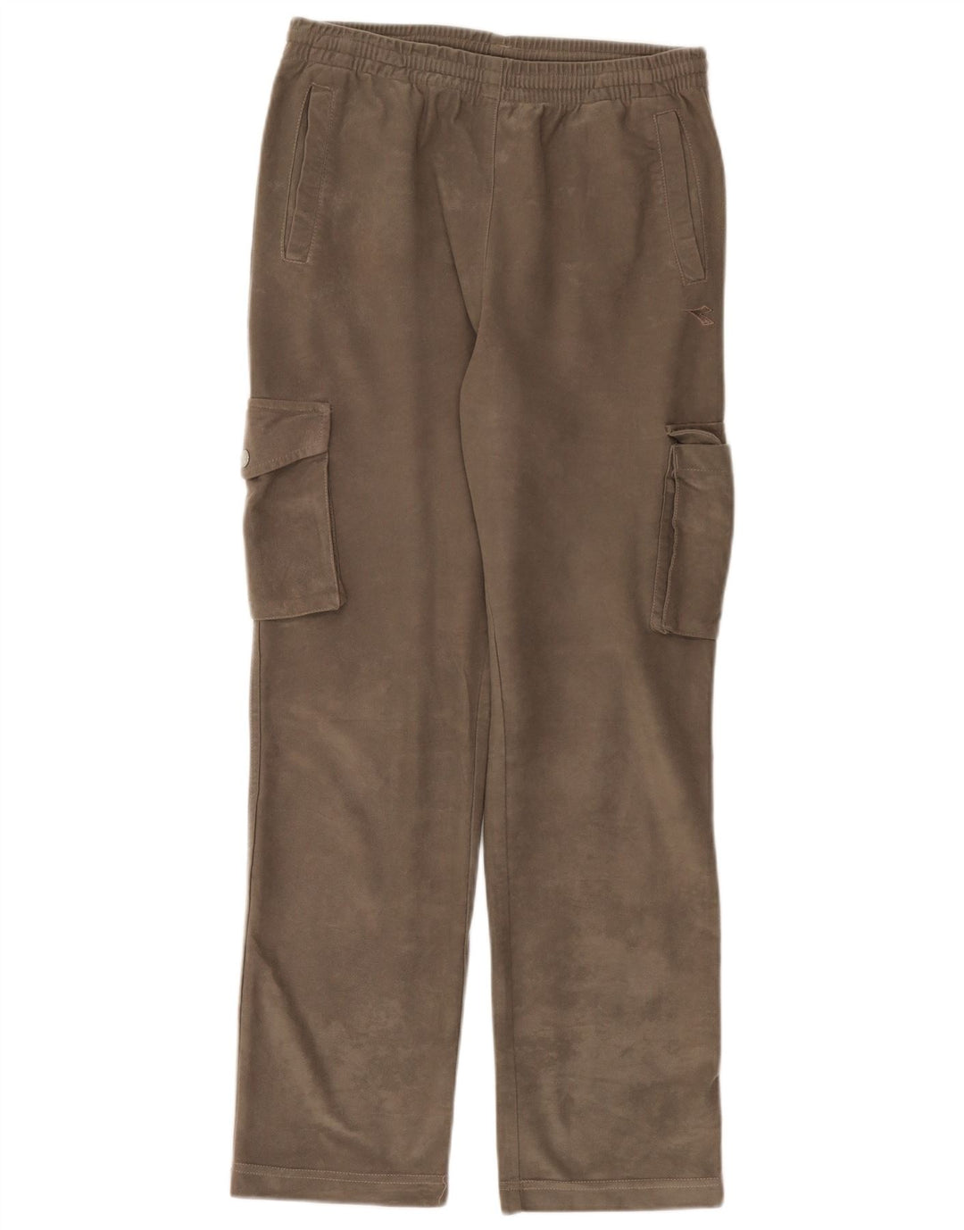 Pantaloni da tuta Diadora Cargo Velour da uomo in poliestere grigio medio