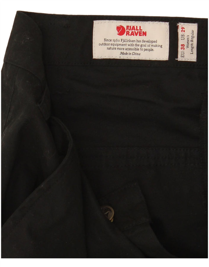 Pantaloni cargo dritti da donna Fjall Raven EU 38 medio W29 L29 neri