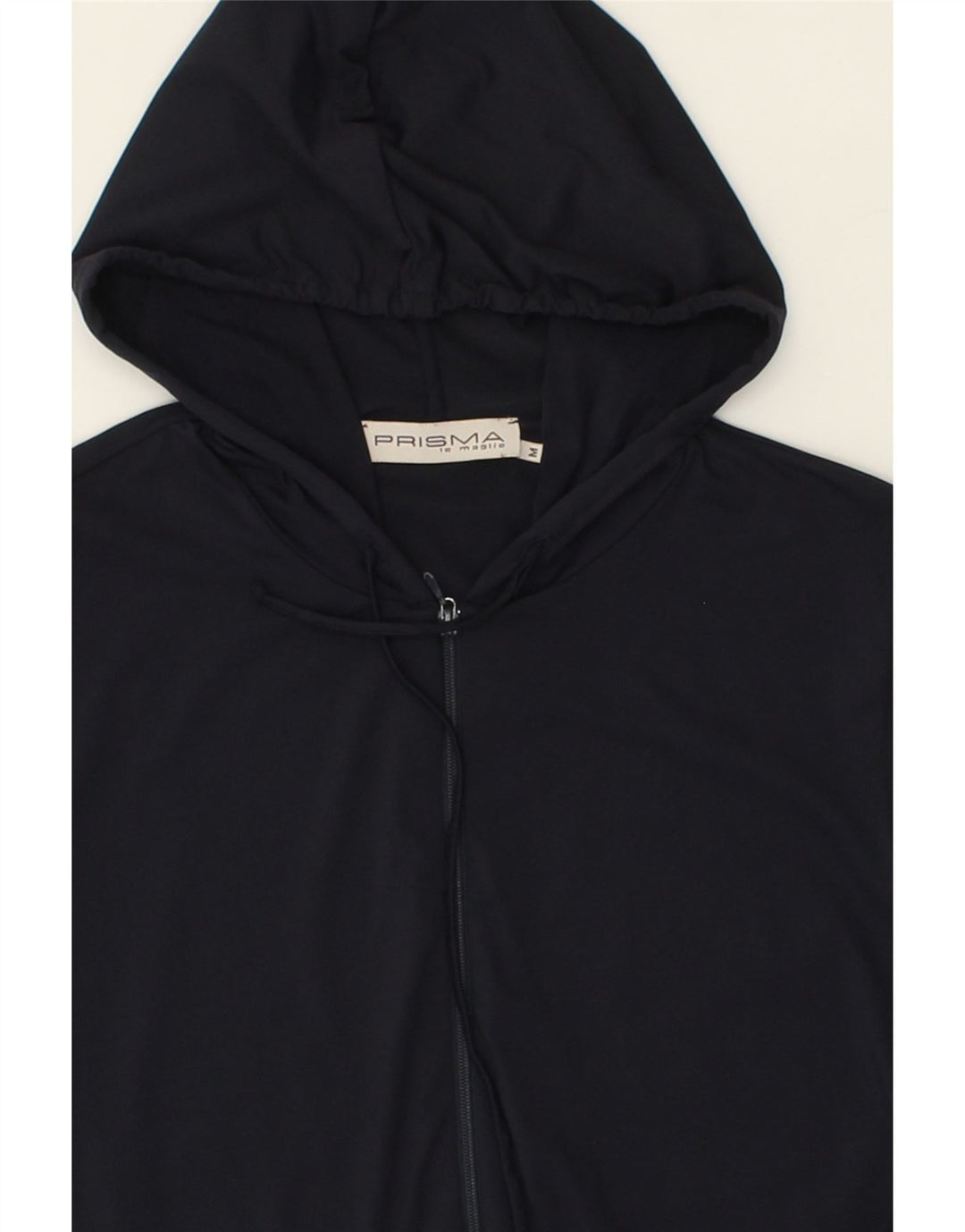 PRISMA Womens Zip Hoodie Sweater UK 12 Medium Navy Blue Polyamide Vintage Prisma and Second-Hand Prisma from Messina Hembry 