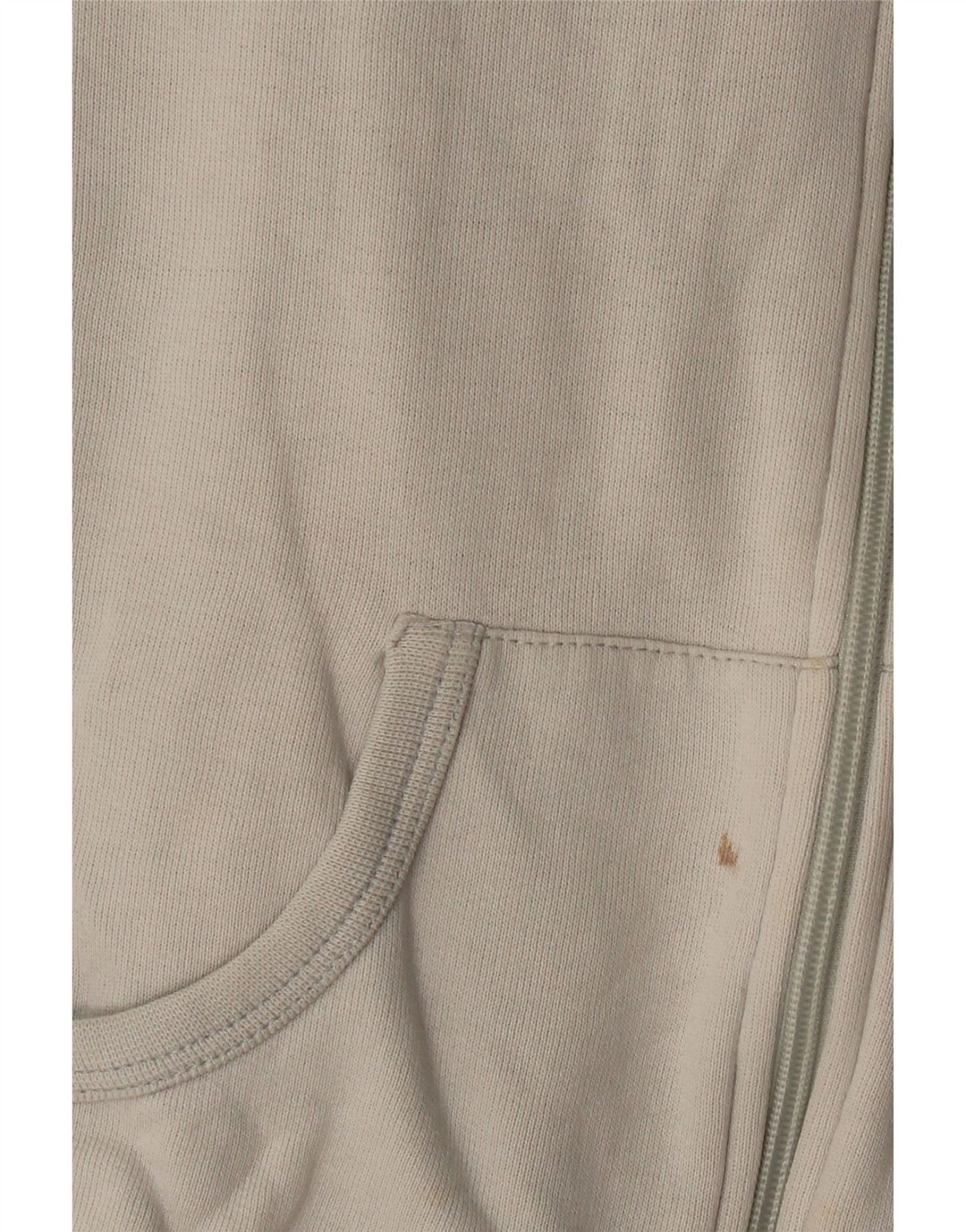 Giacca da ginnastica corta da donna ADIDAS UK 14 grande bianco sporco