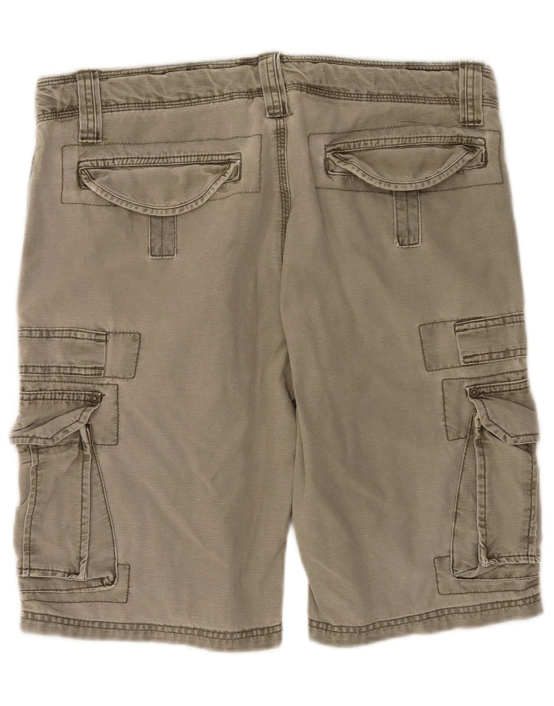 Pantaloncini cargo vintage da uomo IT 48 medi W32 cotone kaki