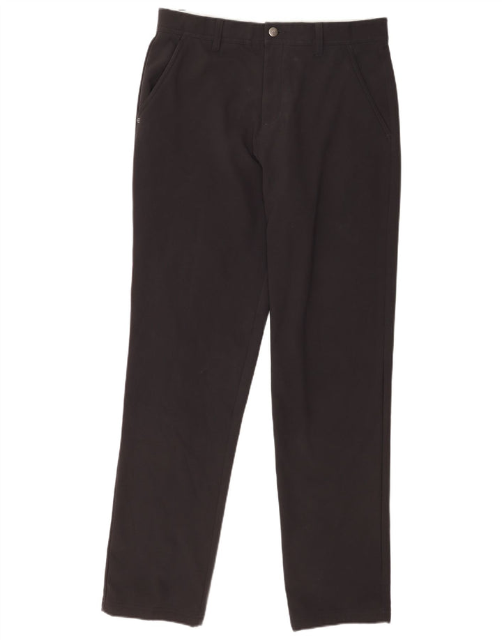 Pantaloni chino slim da uomo Adidas W32 L32 poliestere nero